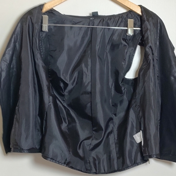 Forever 21 Black Studded Vegan Leather Zip Up Vest - Picture 6 of 13